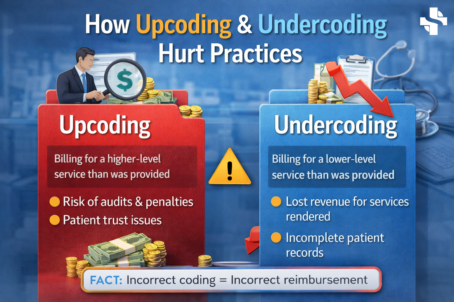 Up coding vs Under coding in Medical Billing. - HMBS