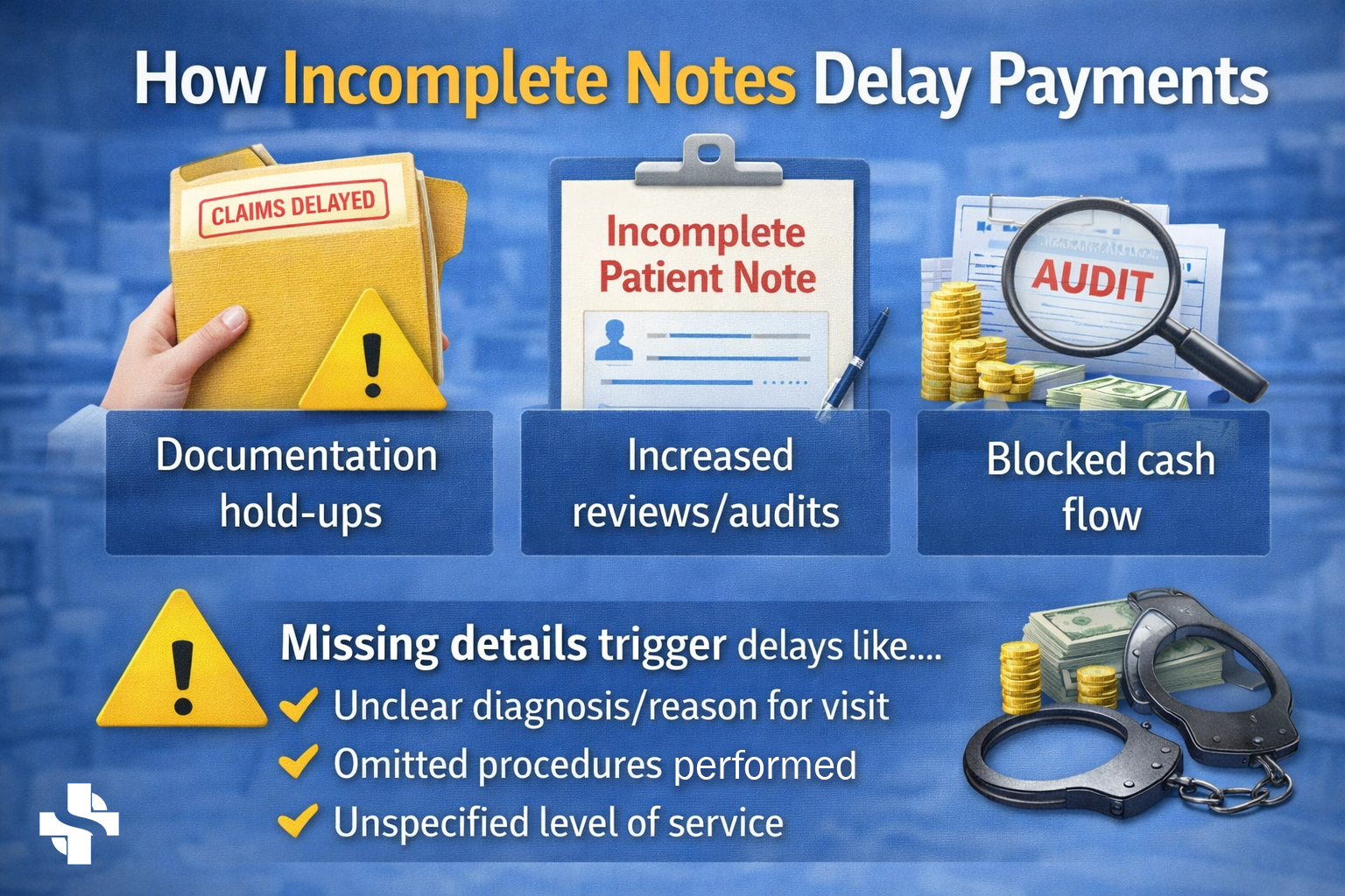 Delayed Entry Note Incomplete Notes Delay Payments in Medical Billing - HMBS